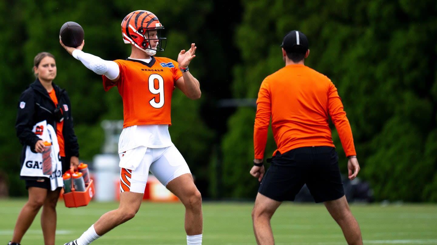 Joe Burrow Highlights Young Receiver Development Without Ja'Marr Chase at Training Camp