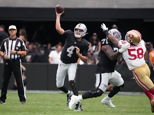 Raiders QB Aidan O'Connell speaks on offseason improvements