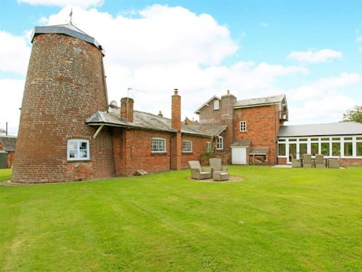 Check out the views from this converted mill complete with turret and balcony now on sale
