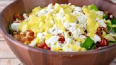 Honey Mustard Cobb Salad with Tomato, Avocado, Bacon, Egg and Feta