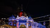 Melbourne's iconic train station lit up to welcome Taylor Swift fans