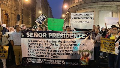 Defienden en el Zócalo reforma a Ley Orgánica de Universidad Autónoma de Sinaloa