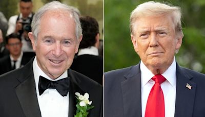 Billionaire CEO Schwarzman changes course and backs Trump citing rising antisemitism as top concern