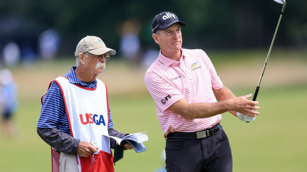 Jim Furyk, caddie Mike 'Fluff' Cowan part amicably after 25 years as Fluff takes permanent bag on PGA Tour
