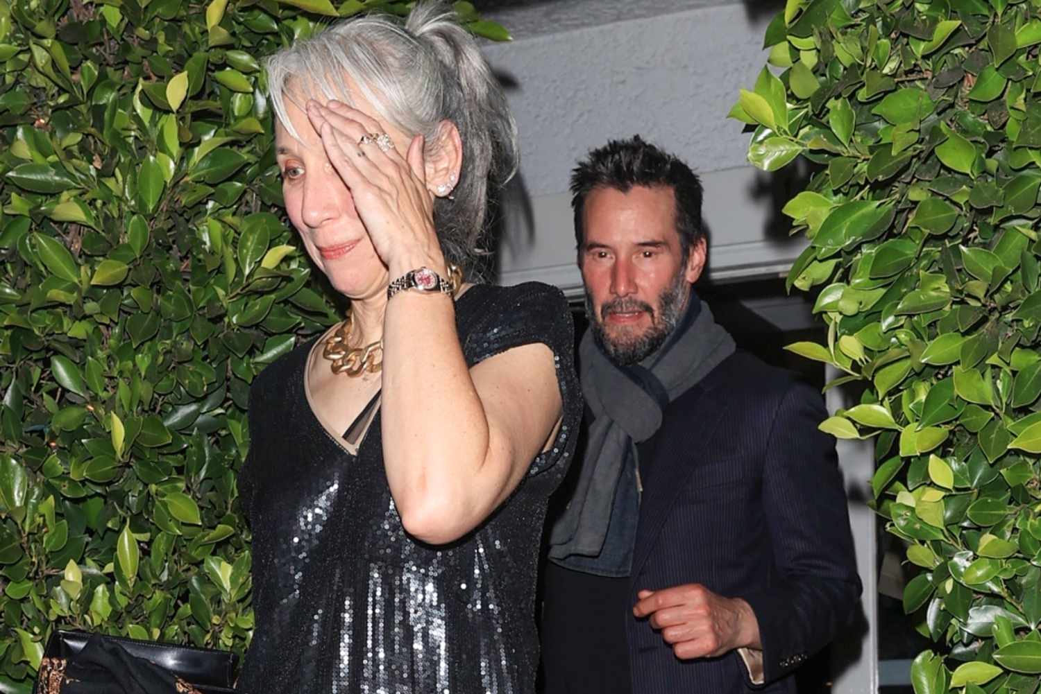 Keanu Reeves and Girlfriend Alexandra Grant Step Out Together for a Dinner Date in Los Angeles