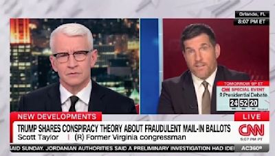 Incredulous Anderson Cooper Mocks GOP Ex-Rep on Trump Logic