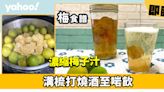 梅食譜│唔洗等即製濃縮梅子汁 溝梳打燒酒至啱飲