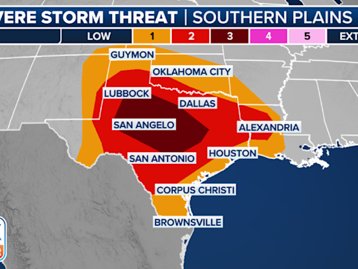 Texas in bullseye for severe weather threat on Tuesday