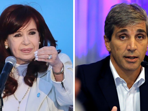 Cruce de Cristina Kirchner con Luis Caputo: “No vas a volver a gobernar” y “violento”, “misógino” y “bobo”