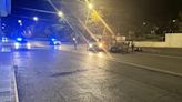 Dos jóvenes, trasladados al hospital de Cabra tras chocar un coche y una moto en Lucena