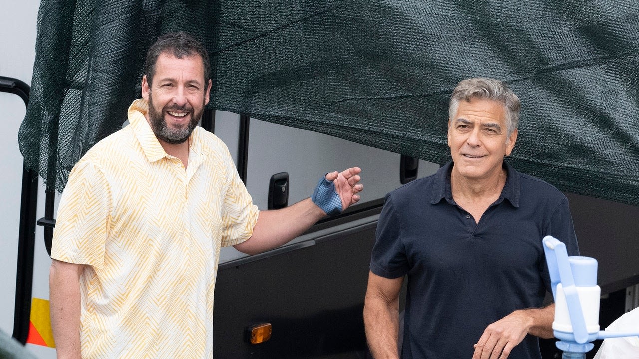 George Clooney Spends His 63rd Birthday Playing Basketball With Adam Sandler
