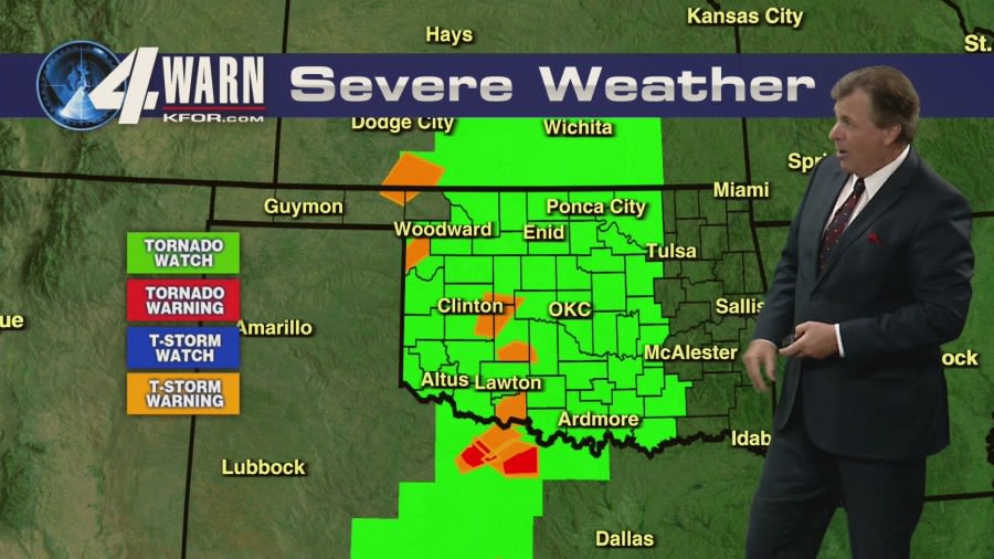 LIVE: More Severe weather moving across Oklahoma