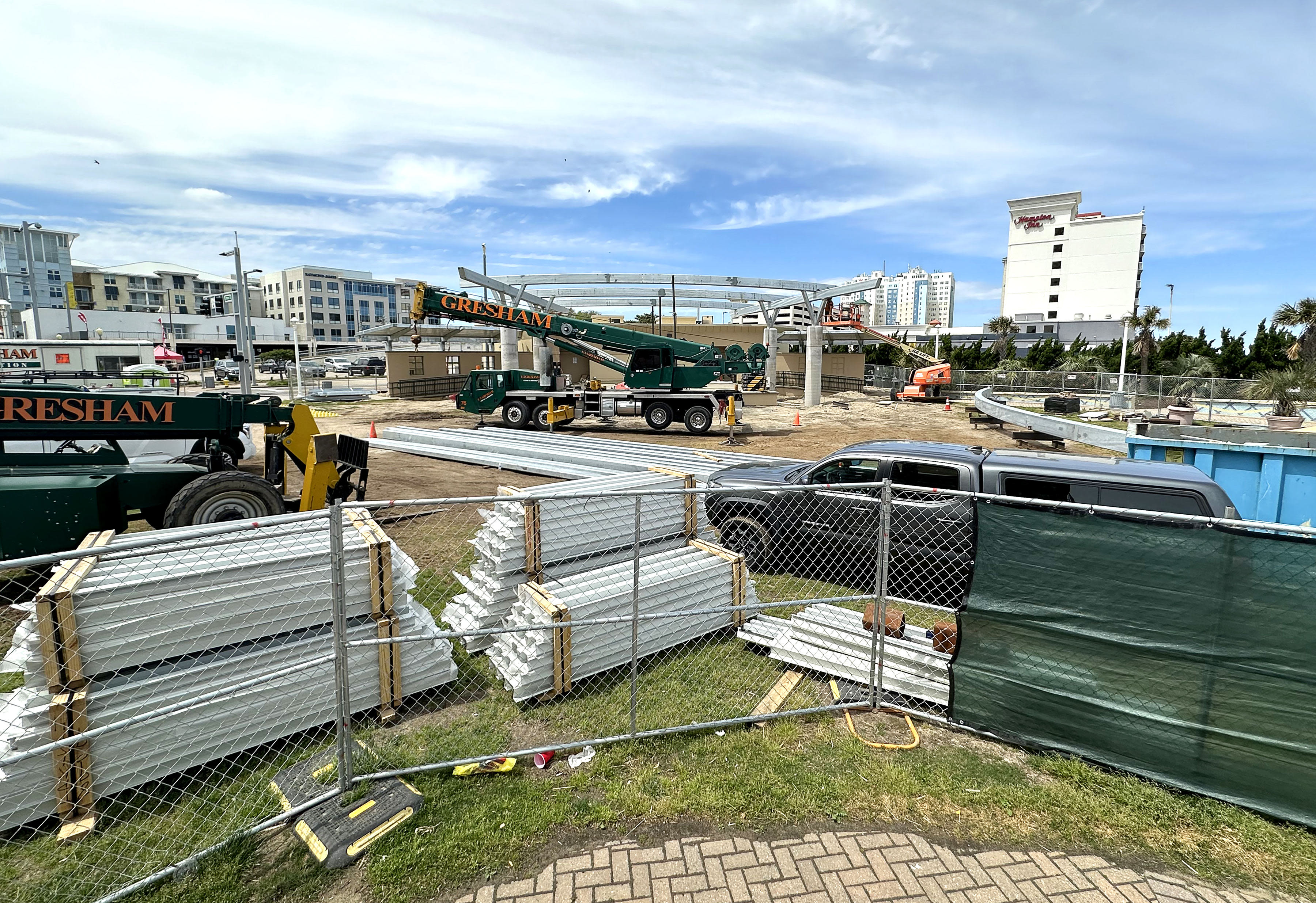 Construction underway as Neptune’s Park gets a new stage canopy