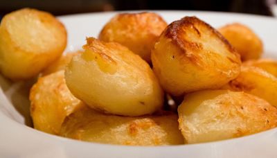 Roast potatoes with a little crunch cook in just 15 minutes using an air fryer