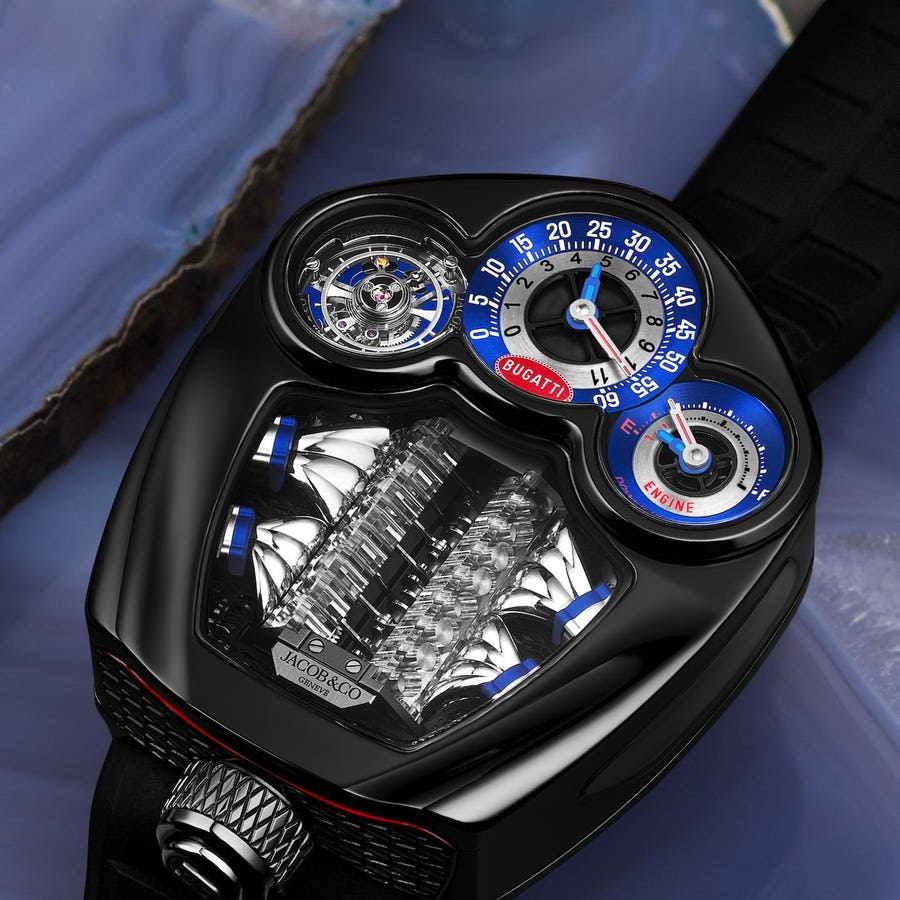 $340,000 Jacob & Co. Bugatti Tourbillon Watch Is Inspired By Bugatti’s New Tourbillon Hyercar