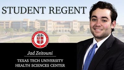 TTUHSC student, Lubbock native tapped to serve as new student regent for Texas Tech System