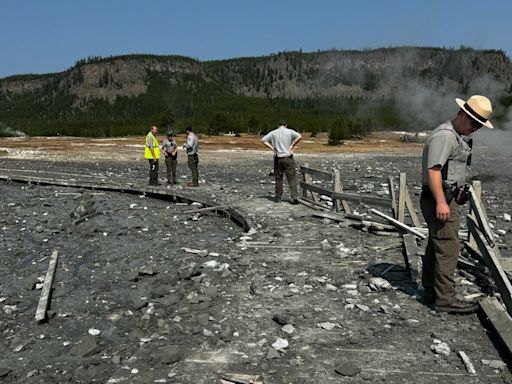 A dramatic explosion caused this popular area of Yellowstone to temporarily shut down