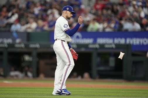 Nate Eovaldi pulled from Rangers start with groin tightness, scheduled for MRI - The Boston Globe