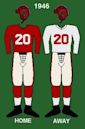 Logos and uniforms of the San Francisco 49ers