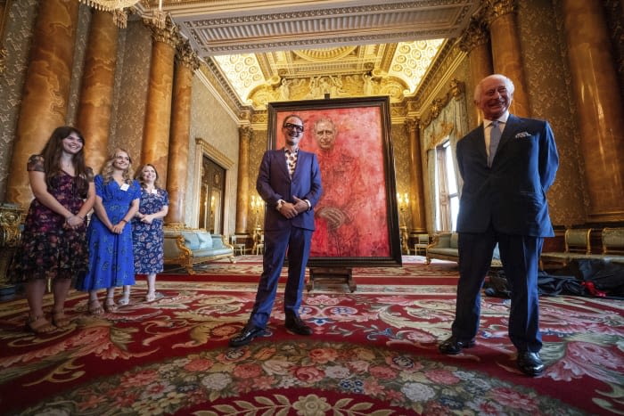 King Charles III unveils his first official portrait since his coronation