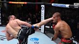 UFC free fight: Muslim Salikhov lands spinning wheel kick, then stops Andre Fialho