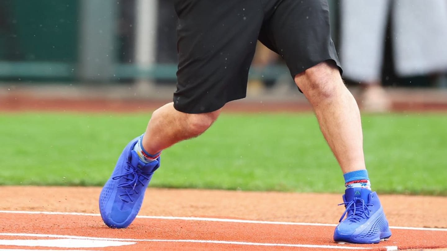 Paul Rudd Wears Anthony Edwards' Sneakers in Softball Game