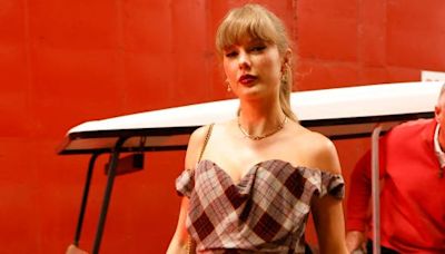 Taylor Swift's latest Chiefs game outfit? A plaid mini kilt and matching corset