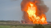 Gas pipeline on fire in Russia's Saratov Oblast