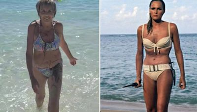 Gogglebox’s Shirley, 67, 'looks just like Bond girl in bikini' hubby Dave jokes