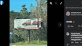 Hurricane Ian did a job on this Florida billboard. See ‘new’ car ad it unearthed