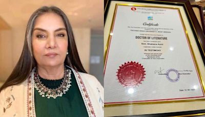 Bollywood Legend Shabana Azmi receives Honorary Degree in Literature from Kolkata's Techno University