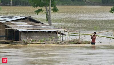 Assam CM Himanta Biswa Sarma inspects flood-affected areas of Golaghat district