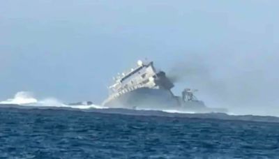 New Zealand's navy ship Manawanui sinks off Samoa, authorities fear oil spillage