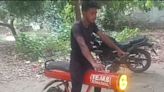 Bihar Car Wash Attendant Makes Battery Operated Bike With Scrap - News18