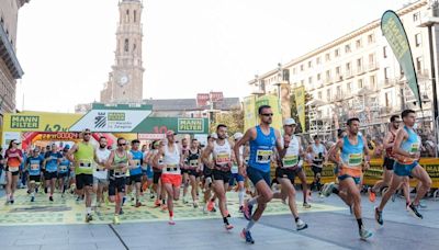 Zaragoza celebra una maratón con récord de participación