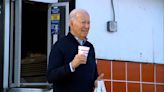 Biden enjoys milkshake at Cook Out restaurant in North Carolina