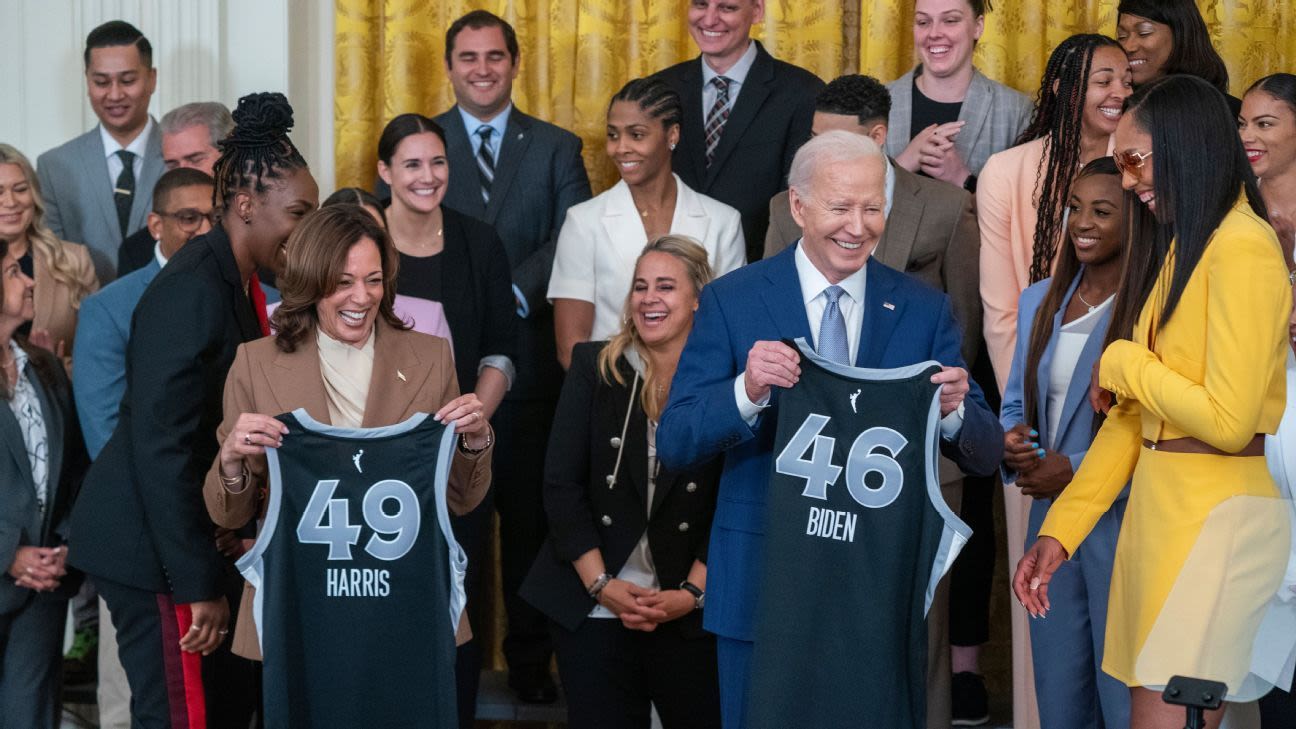 Aces celebrate at White House amid 'banner year'