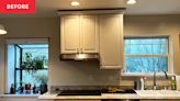 Before & After: Striking Gray Cabinets and Marble Countertops Add Drama to a “Tired” ‘90s Kitchen