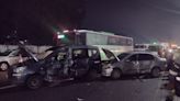 Impactante choque en cadena entre al menos ocho autos sobre la Autopista Buenos Aires-La Plata: provocó serias demoras