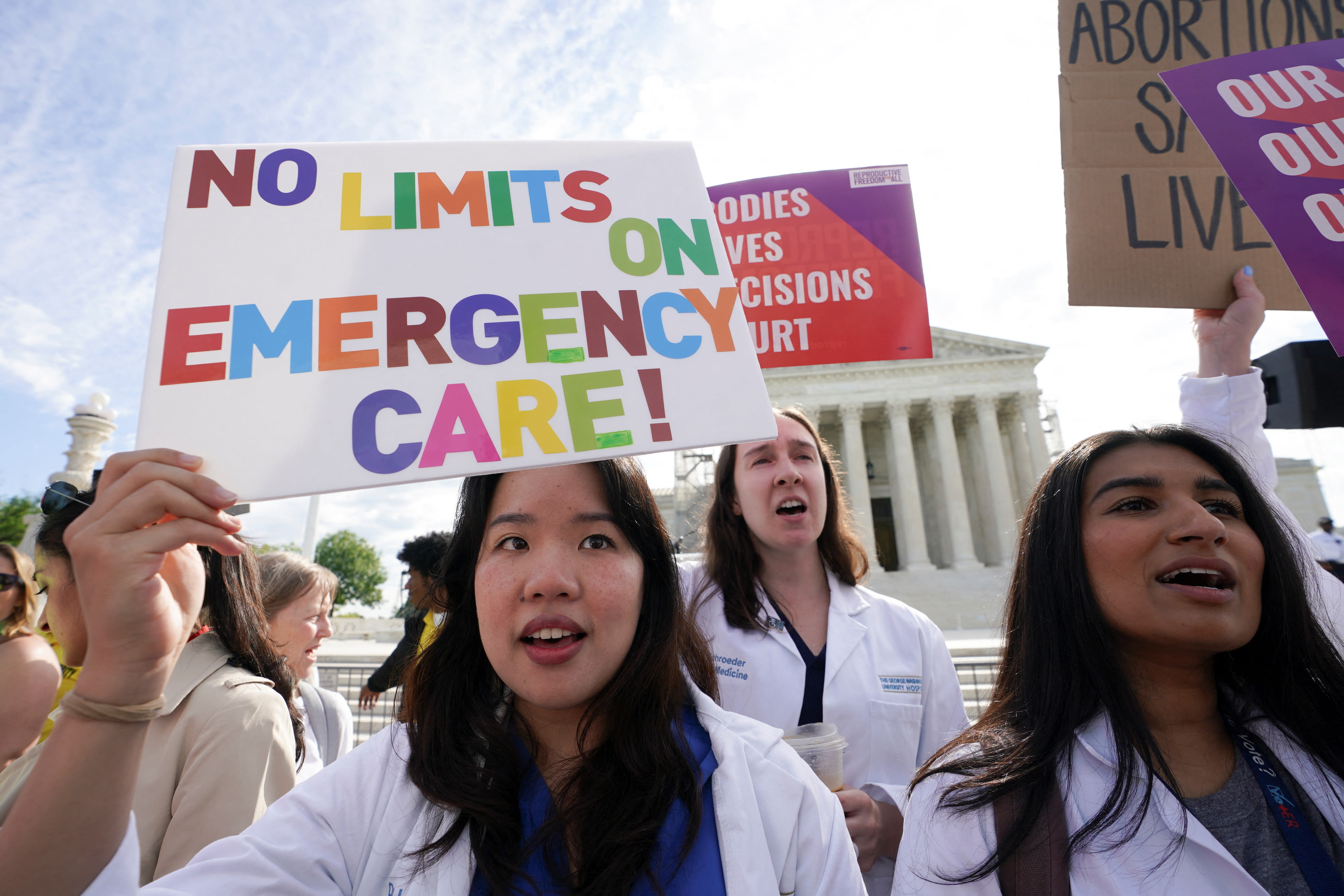 Supreme Court weighs Idaho abortion case on emergency care, Trump allies indicted in Arizona and a big 'Masked Singer' reveal