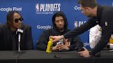 Pacers Teammates Crack Up After Tyrese Haliburton Gets Caught With Unauthorized Drink