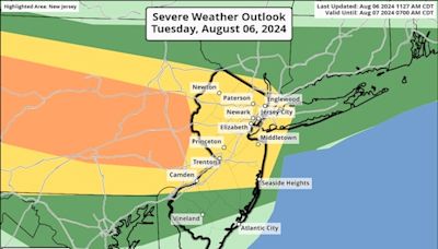 Severe thunderstorm watch issued in N.J. for strong storms fueled by Tropical Storm Debby