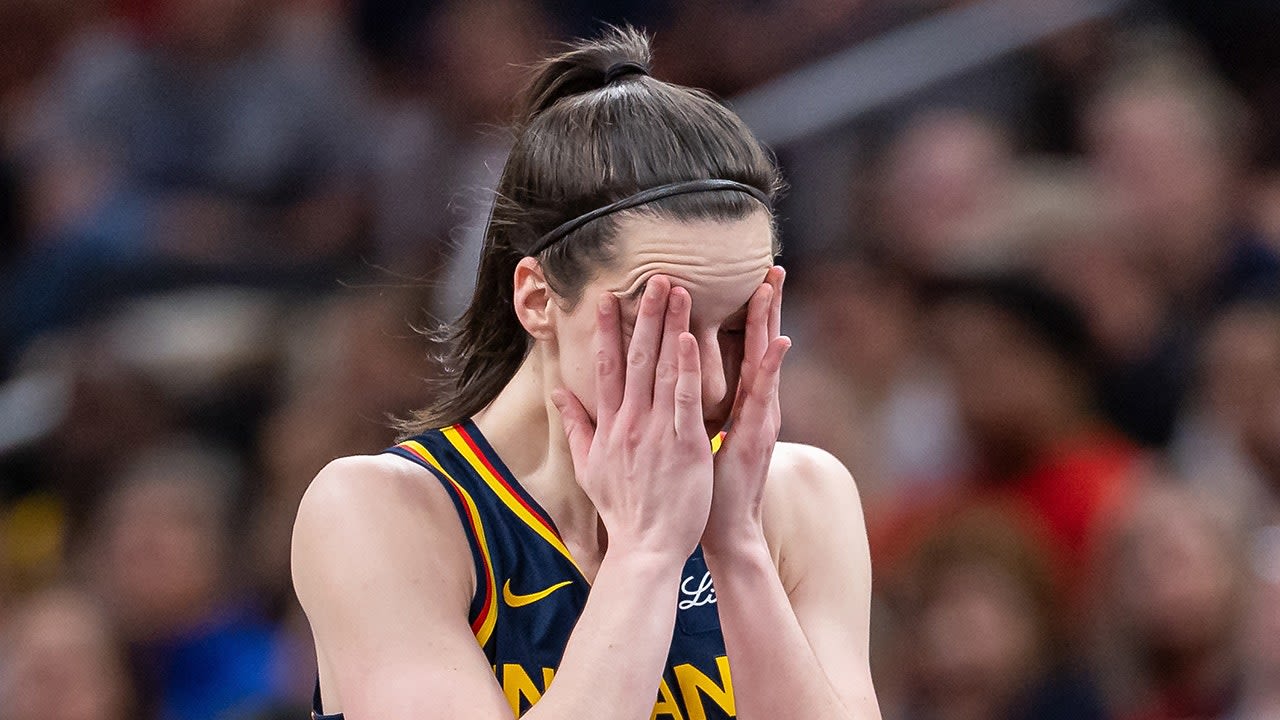 Caitlin Clark struggles to 'control emotions' after taking hits, not getting fouls called