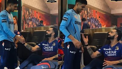 IPL 2024: Virat Kohli pulls Shubman Gill's leg in RCB dressing room, says, 'Badi jaldi aaya practice mein'