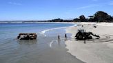 Construction machinery rescued from Monterey beach waters