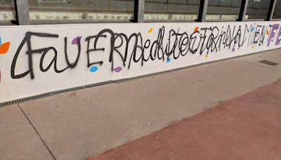 El colegio la Mediterrànea de Oropesa denuncia ante la Guardia Civil el "vandalismo" sobre un mural feminista del centro