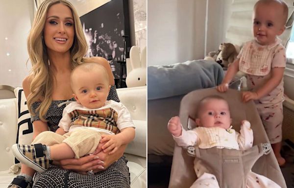 Paris Hilton Shares Adorable Video of Son Phoenix Playing with His Baby Sister London: 'I Love You'