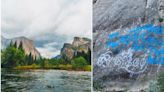 Vandalizan rocas del Parque Nacional Yosemite en California