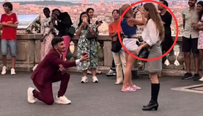 ¡Coyeye, coyeye! Hombre le propone matrimonio a su novia en París y ella huye