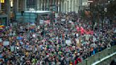 Tens of thousands pack into a protest in Hamburg against Germany's far right